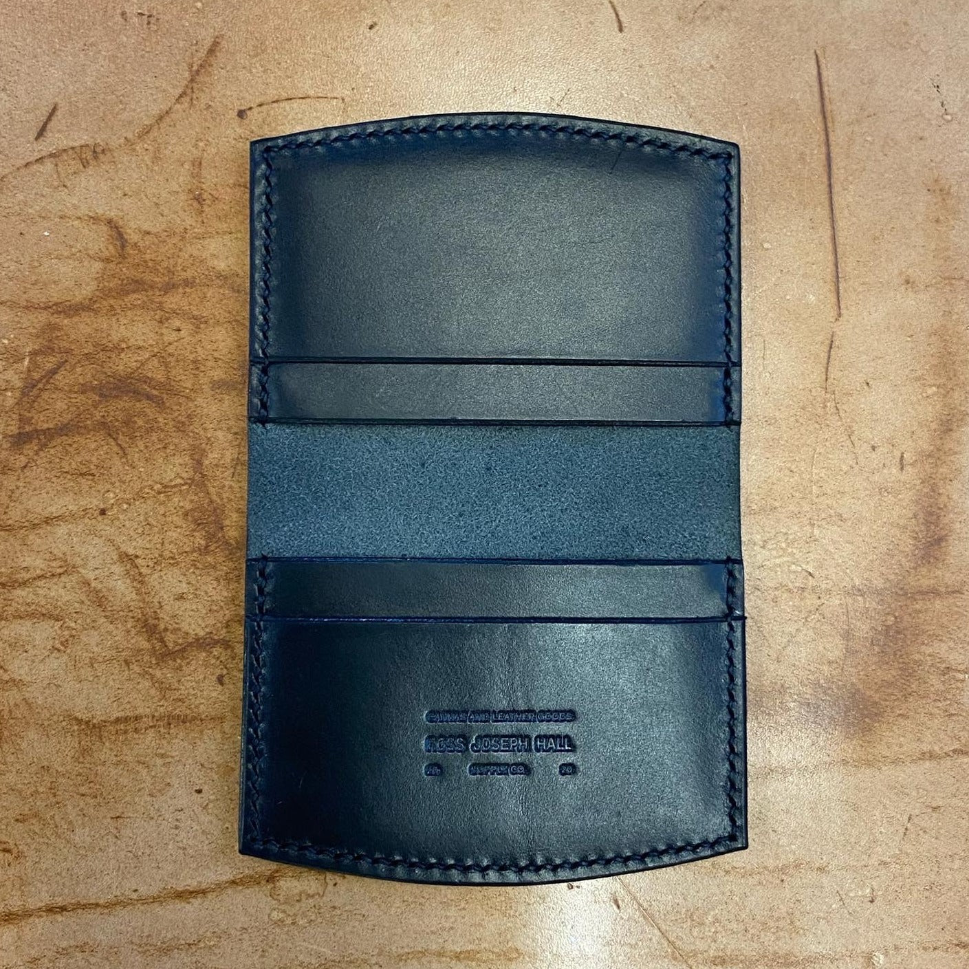 Curved card holder