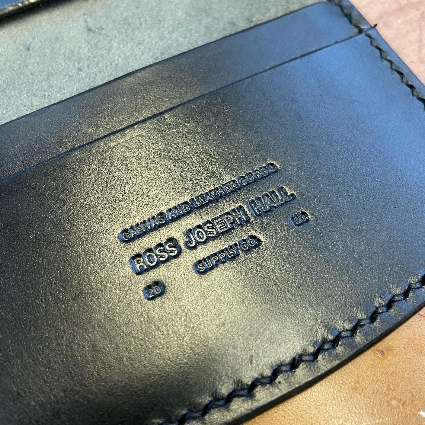 Curved card holder
